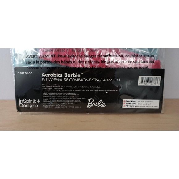 New Aerobics Barbie Pet Dog Halloween Costume Outfit Size Medium - Picture 6 of 6